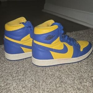 Nike Blue and Yellow Sneakers High-Top